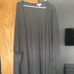 Black a soft grey Lularoe Sarah